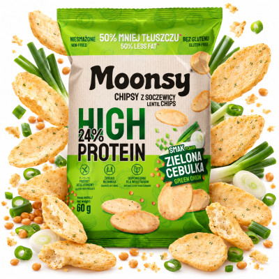 Moonsy CHIPSY SOCZEWICOWE ZIELONA CEBULKA 60g