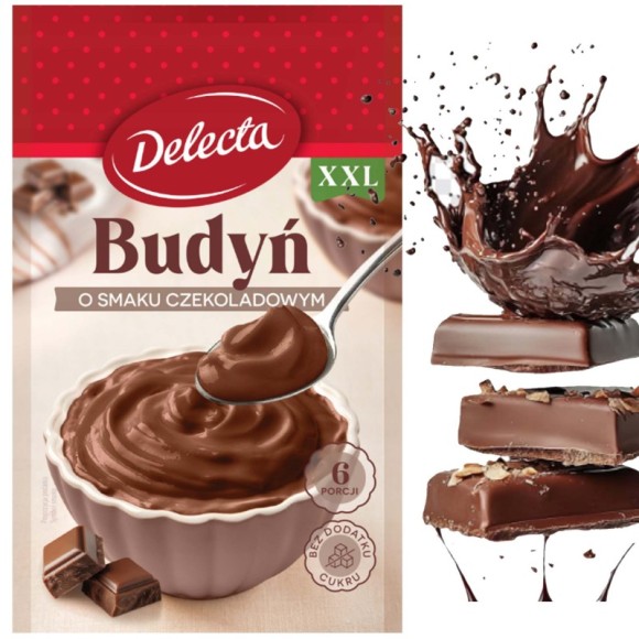 BUDYŃ CZEKOLADOWY CZEKOLADA duży 64g na 6 PORCJI bez
