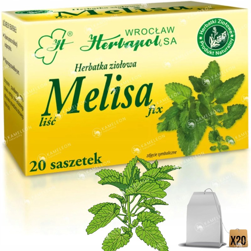 Herbapol ZIOŁA MELISA LIŚĆ MELISSA uspokojenie sen