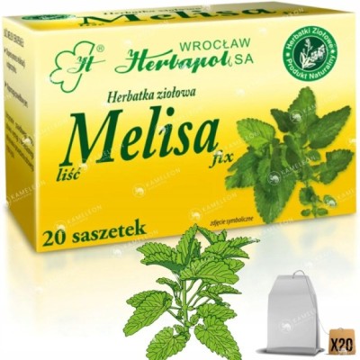 Herbapol ZIOŁA MELISA LIŚĆ MELISSA uspokojenie sen