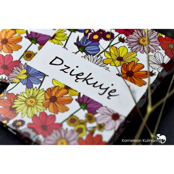 BILECIK DO PREZENTU ZAWIESZKA Karnet kartka kwiatowa 7x10cm