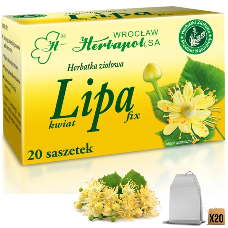 Herbapol ZIOŁA LIPA KWIAT LIPY fix 20 saszetek 40G