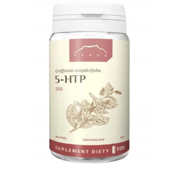 Nanga 5-HTP 250mg 100 kapsułek wsparcie NASTRÓJ ODCHUDZANIE