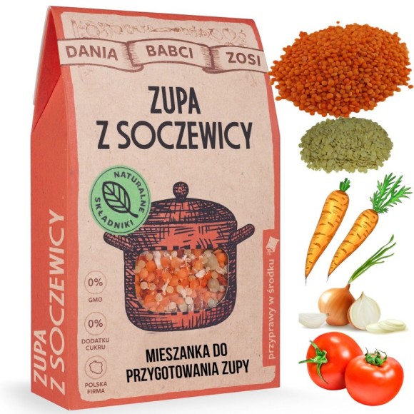 DANIA BABCI ZOSI zupa z SOCZEWICY wegańska GOTOWA w 20