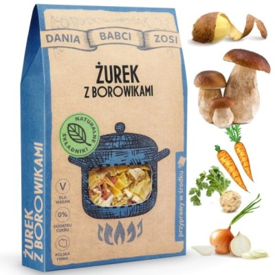 DANIA BABCI ZOSI zupa ŻUREK Z BOROWIKAMI mieszanka do
