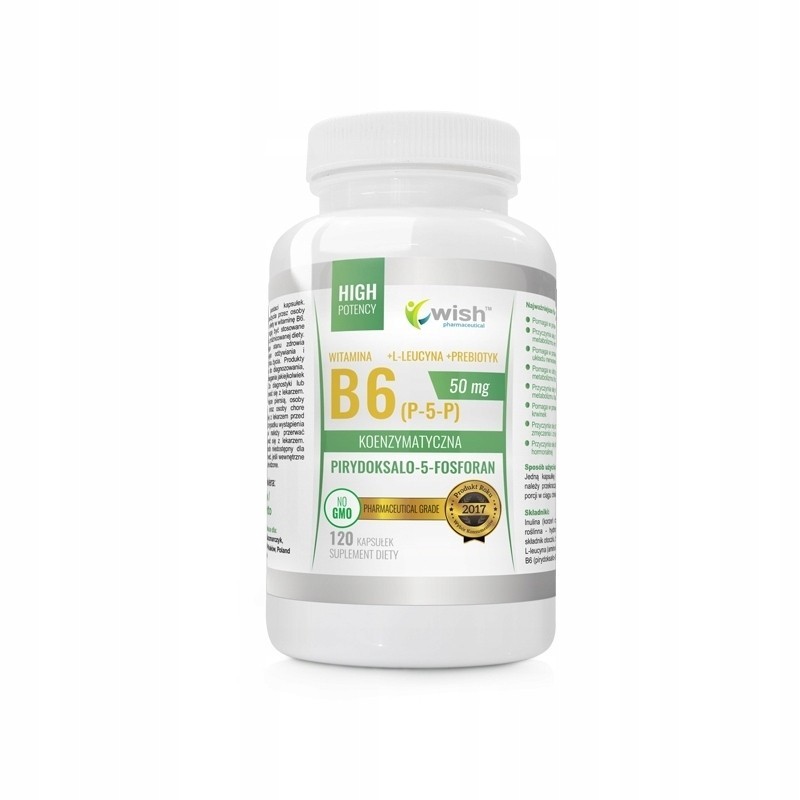 Wish WITAMINA B6 KOENZYMATYCZNA (P-5-P) 50mg 120kaps
