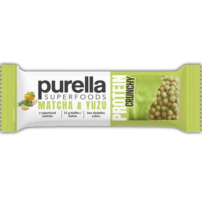 Purella Superfoods  BATON PROTEINOWY MATCHA &YUZU 45g