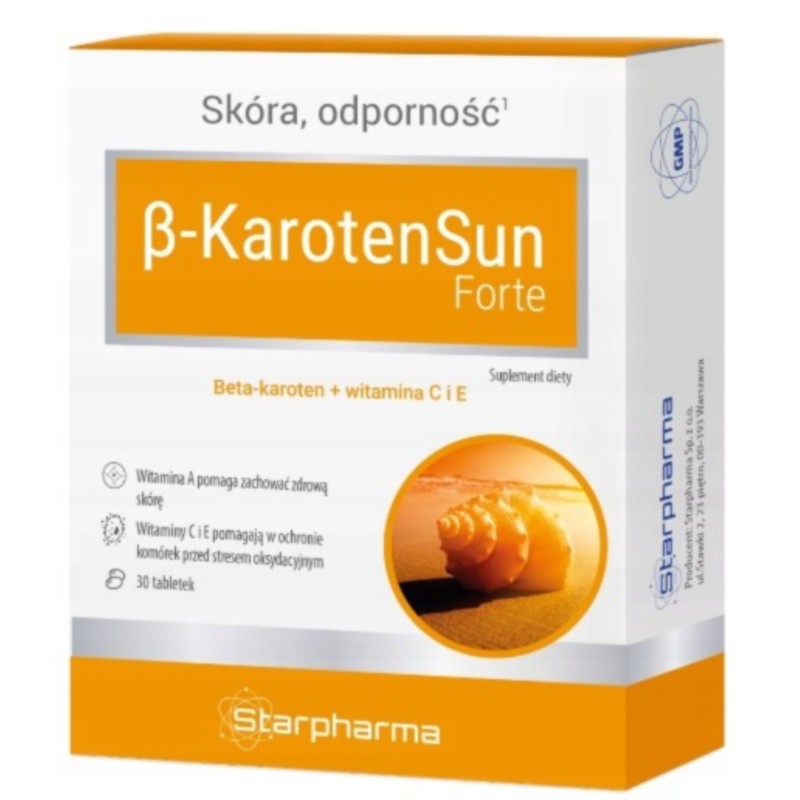 Starpharma BETA KAROTEN SUN FORTE 30 tabletek
