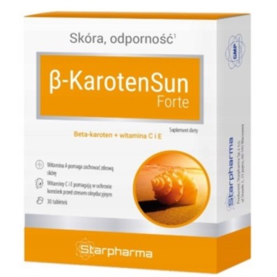 Starpharma BETA KAROTEN SUN FORTE 30 tabletek