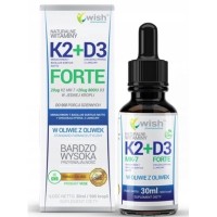 Wish WITAMINA K2+D3 K2 + D3 FORTE krople w KROPLACH 30ml
