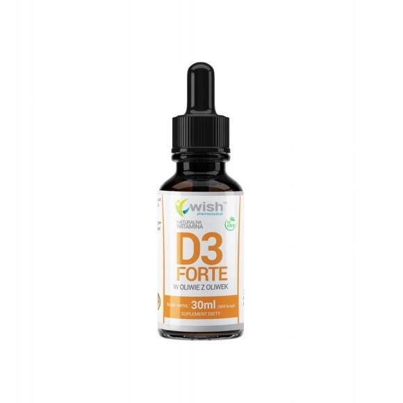 Wish WITAMINA D3 2000IU FORTE - w kroplach 30 ml wsparcie