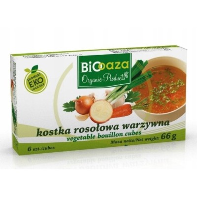 KOSTKA ROSOŁOWA WARZYWNA BULION WARZYWNY ekologiczny BIO 6