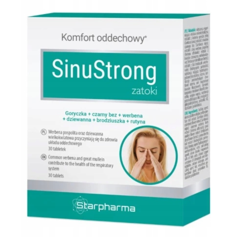 Starpharma SinuStrong wparcie UKŁADU ODDECHOWEGO zdrowe