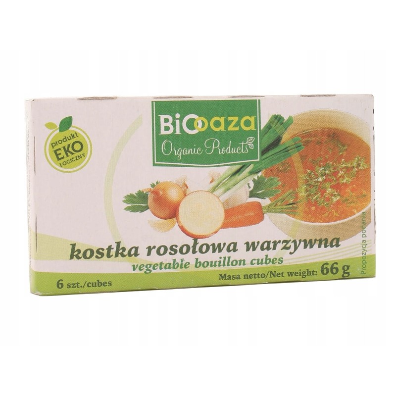 KOSTKA ROSOŁOWA WARZYWNA BULION WARZYWNY ekologiczny BIO 6