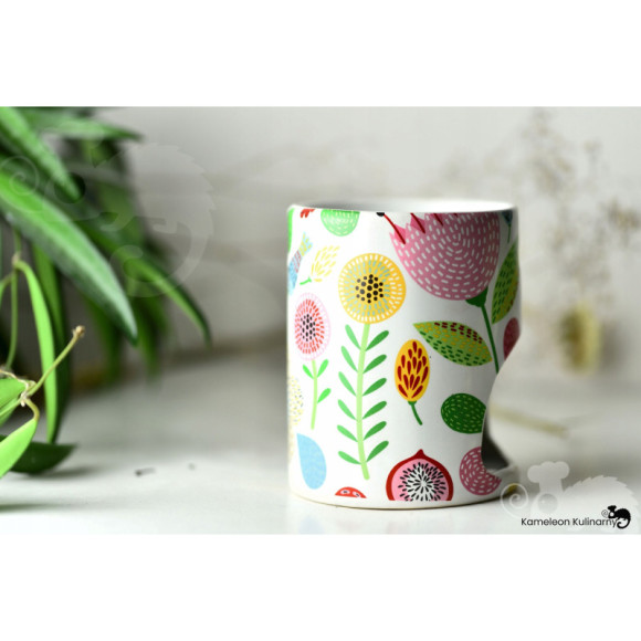 KOMINEK zapachowy CERAMICZNY na olejki woski tea lighty KOLOROWY kwiaty KOMINEK zapachowy CERAMICZNY na olejki woski tea lighty KOLOROWY kwiaty