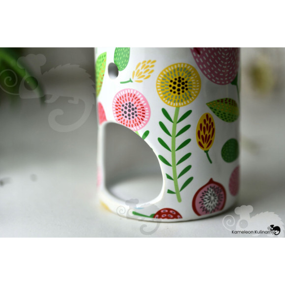 KOMINEK zapachowy CERAMICZNY na olejki woski tea lighty KOLOROWY kwiaty KOMINEK zapachowy CERAMICZNY na olejki woski tea lighty KOLOROWY kwiaty