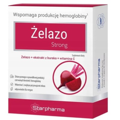 Starpharma  ŻELAZO STRONG wparcie ANEMIA NISKA FERRYTYNA 30