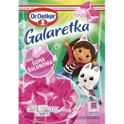 Dr.Oetker Gabi GALARETKA smak GUMA BALOWOWA o smaku GUMY
