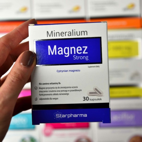 Starpharma MEGNEZ FORTE CYTRYNIAN MAGNEZU bez B6 30 kapsułek