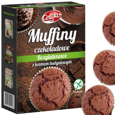 CELIKO MUFFINY CZEKOLADOWE bezglutenowe 280g mieszanka do