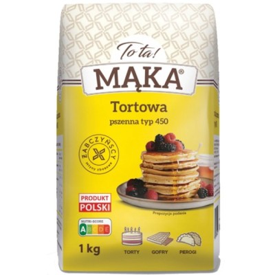 TOTA MĄKA PSZENNA TORTOWA TYP 450 TORTY BISZKOPTY CIASTA