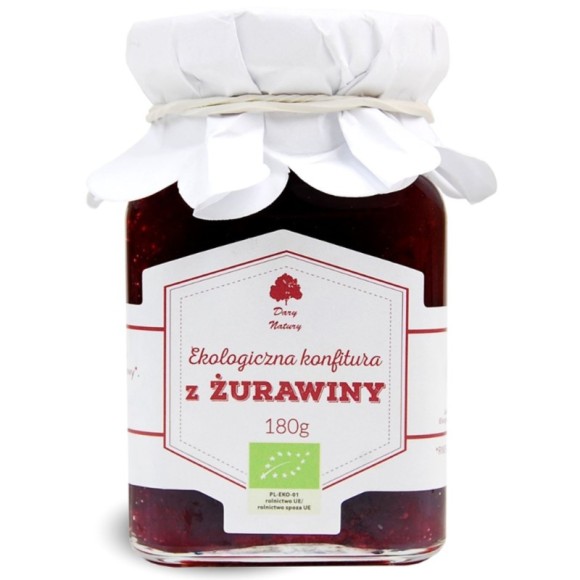 KONFITURA Z ŻURAWINY ŻURAWINOWA ekologiczna dżem marmolada