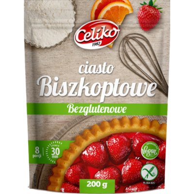 CELIKO CIASTO BISZKOPTOWE bezglutenowe 8 PORCJI gotowe w 30