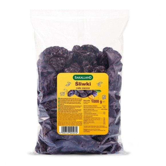 BAKALLAND ŚLIWKA 1kg suszona