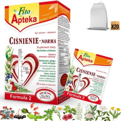 MALWA FITO APTEKA CIŚNIENIE NORMA mieszanka ziół 40g 20