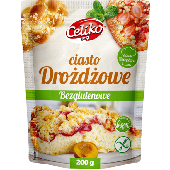 Celiko CIASTO DROŻDŻOWE BEZGLUTENOWE bez glutenu MIESZANKA