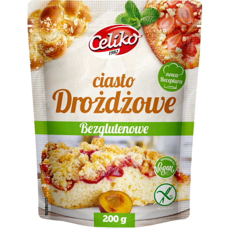 Celiko CIASTO DROŻDŻOWE BEZGLUTENOWE bez glutenu MIESZANKA