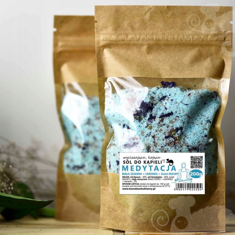 KAMELEON KULINARNY sól do kąpieli MEDYTACJA 200g malwa +