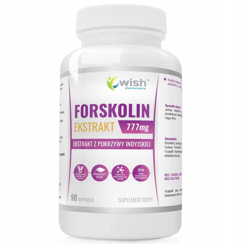 Wish FORSKOLIN ekstrakt POKRZYWA INDYJSKA 90kps ODCHUDZANIE
