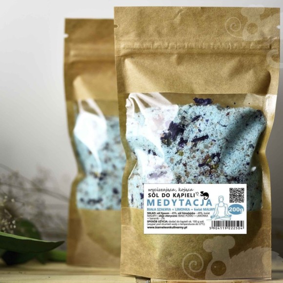 KAMELEON KULINARNY sól do kąpieli MEDYTACJA 200g malwa +