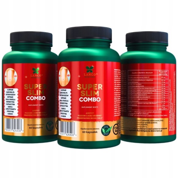 Lanco SUPER SLIM Combo 60kaps wparcie: REDUKCJA APETYTU