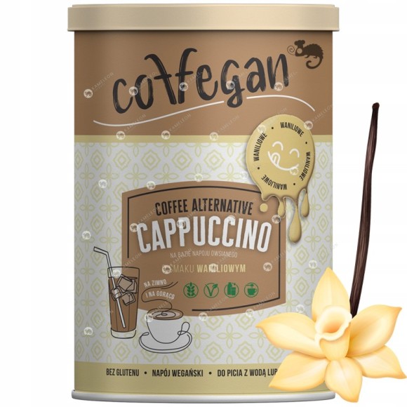 Coffegan CAPPUCCINO WANILIOWE na bazie NAPOJU OWSIANEGO