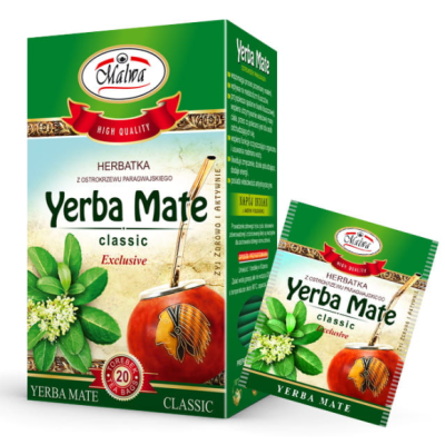 MALWA HERBATA YERBA MATE CLASSIC klasyczne saszetki x20 40G
