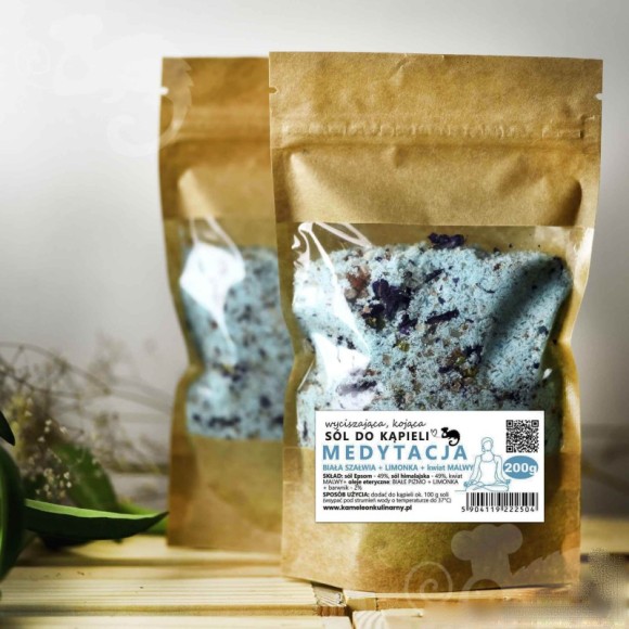 KAMELEON KULINARNY sól do kąpieli MEDYTACJA 200g malwa +
