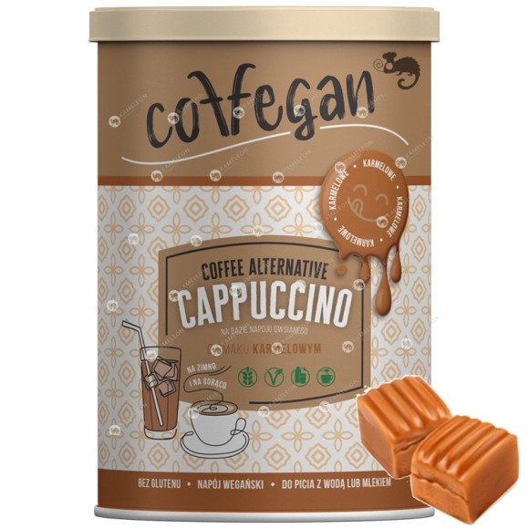 Coffegan CAPPUCCINO KARMELOWE na bazie NAPOJU OWSIANEGO