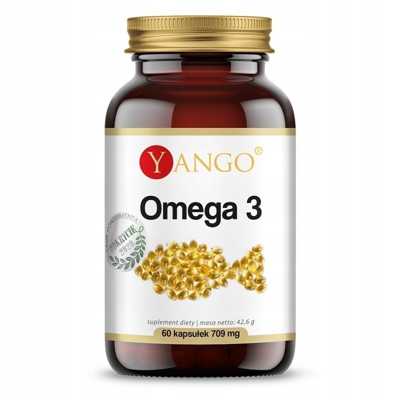 Yango OMEGA 3 KWASY TŁUSZCZOWE olej rybi OMEGA 3 709mg 60