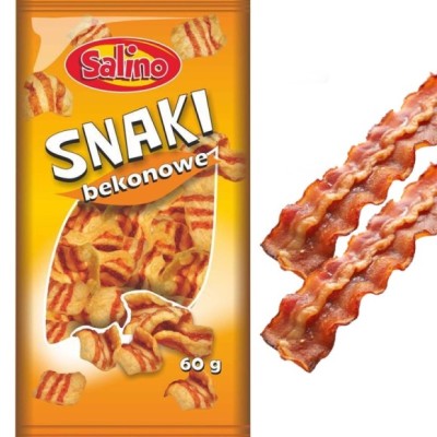 Salino PRAŻYNKI ziemniaczane SNAKI BEKONOWE chrupiąca