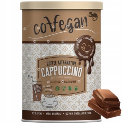 Coffegan CAPPUCCINO CZEKOLADOWE na bazie NAPOJU OWSIANEGO