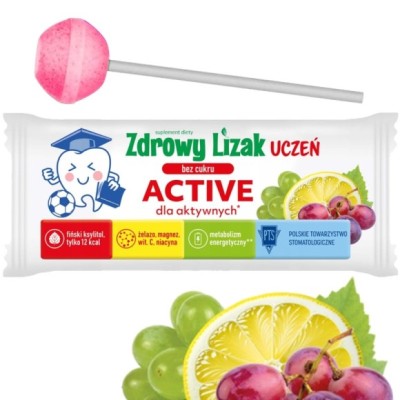 Starpharma ZDROWY LIZAK BEZ CUKRU UCZEŃ ACTIVE DLA