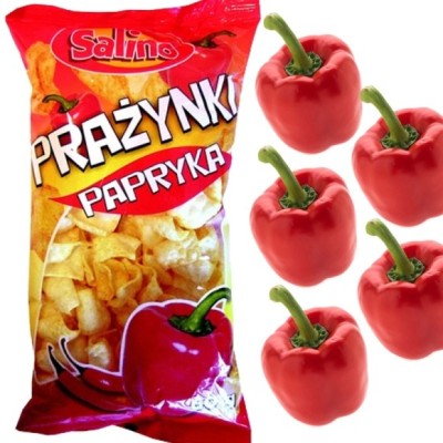 SALINO  PRAŻYNKI ZIEMNIACZANE PAPRYKOWE chrupiące lekkie