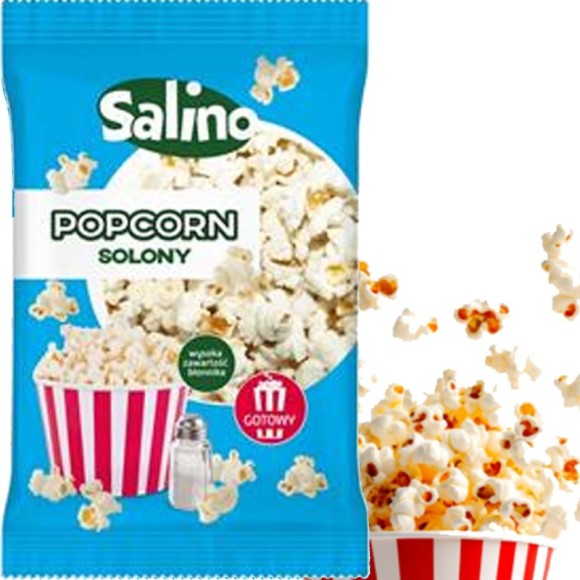 SALINO POPCORN SOLONY GOTOWY chrupiący szybka przekąska