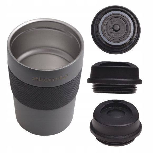 KUBEK TERMICZNY TERMOS BIDON 360ml 0,36L Kamille KM2151 wygodny praktyczny KUBEK TERMICZNY TERMOS BIDON 360ml 0,36L Kamille KM2151 wygodny praktyczny