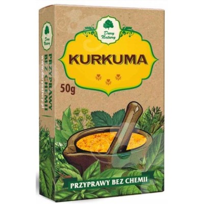 KURKUMA MIELONA 100% curcuma longa przyprawy BEZ CHEMII 50g
