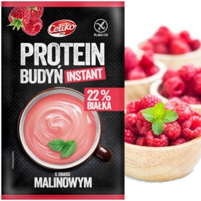 CELIKO BUDYŃ PROTENOWY MALINOWY instant BEZ GLUTENU 40g