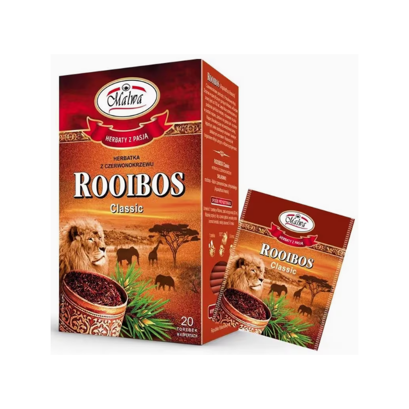 MALWA herbata ROOIBOS CLASSIC bezkofeinowa saszetki 20szt