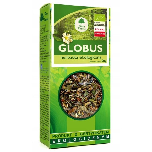 Dary Natury GLOBUS HERBATKA eko 50g Wierzbówka Kozłek Lipa
